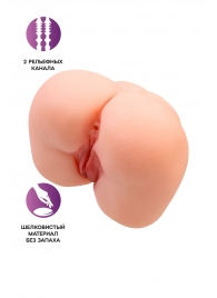 Реалистичный мастурбатор-попка с 2 любовными входами - No Name - в Керчи купить с доставкой