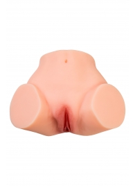 Телесный реалистичный мастурбатор-полуторс с 2 любовными входами - No Name - в Керчи купить с доставкой