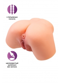 Телесный реалистичный мастурбатор-полуторс с 2 любовными входами - No Name - в Керчи купить с доставкой