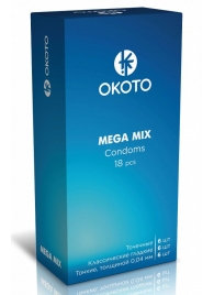 Презервативы OKOTO Mega Mix - 18 шт. - Sitabella - купить с доставкой в Керчи