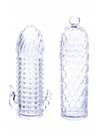 Набор из 2 прозрачных насадок на член Seductive Tickler Sleeves Set - NMC - в Керчи купить с доставкой