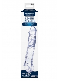 Прозрачная насадка-удлинитель Length Enhancer с подхватом - 22,3 см. - NMC - в Керчи купить с доставкой