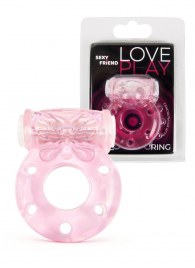 Розовое эрекционное виброкольцо с бабочкой - 1137 - в Керчи купить с доставкой