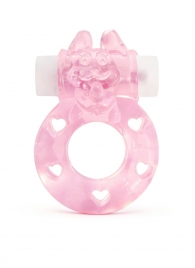 Розовое эрекционное виброкольцо в форме зайчика - 1137 - в Керчи купить с доставкой