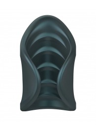 Серый сквозной мастурбатор с вибрацией Manwan Starter - Manwan - в Керчи купить с доставкой