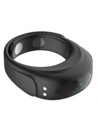 Черное эрекционное виброкольцо на ремешках - Boys of Toys - в Керчи купить с доставкой