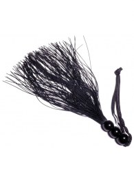 Черная силиконовая плетка - 25,4 см. - Boys of Toys - купить с доставкой в Керчи