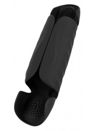 Черный вибромастурбатор с трехточечной стимуляцией Penis Trainer with 3 Point Stimulation - Orion - в Керчи купить с доставкой