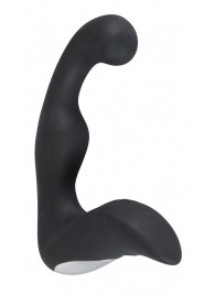 Черный перезаряжаемый стимулятор простаты с вибрацией - 14,6 см. - Orion - в Керчи купить с доставкой