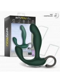 Зеленый вибромассажёр простаты Greeny - 12,8 см. - Intoyou - в Керчи купить с доставкой