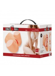 Телесный мастурбатор Liora с 2 любовными тоннелями - Baile - в Керчи купить с доставкой