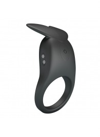 Черное перезаряжаемое виброкольцо Carlton - Baile - в Керчи купить с доставкой