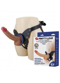 Поясной страпон Wells: трусики в форме бабочки и фаллоимитатор-насадка - Baile - купить с доставкой в Керчи