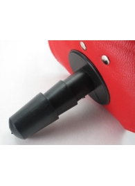 Красные трусики со штырьком для насадки - БДСМ Арсенал - купить с доставкой в Керчи