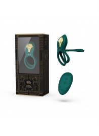 Зеленое эрекционное виброкольцо Bayek с пультом ДУ - Zalo - в Керчи купить с доставкой