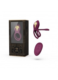 Фиолетовое эрекционное виброкольцо Bayek с пультом ДУ - Zalo - в Керчи купить с доставкой