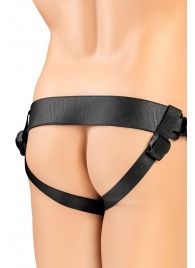 Телесный фаллопротез на черных ремнях Conall - 15 см. - ToyFa - купить с доставкой в Керчи