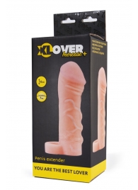 Фаллическая удлиняющая насадка с кольцом для фиксации - 16 см. - ToyFa - в Керчи купить с доставкой