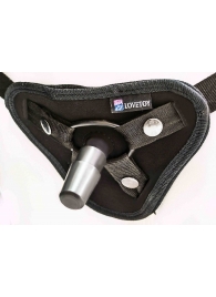 Страпон с 2 насадками и вибрацией UniStrap - 20 и 18 см. - LOVETOY (А-Полимер) - купить с доставкой в Керчи