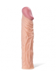 Насадка с ярко выраженной головкой и рельефным стволом - 19 см. - A-toys - в Керчи купить с доставкой