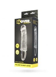 Прозрачная насадка с петлёй для фиксации - 14 см. - ToyFa - в Керчи купить с доставкой