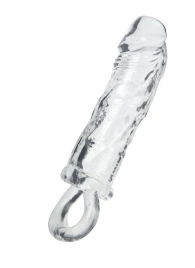 Прозрачная насадка с петлёй для фиксации - 14 см. - ToyFa - в Керчи купить с доставкой