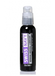 Возбуждающий гель-лубрикант на водной основе Sensual Arousal Lubricant - 59 мл. - Swiss navy - купить с доставкой в Керчи
