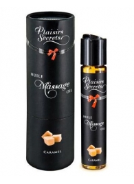 Массажное масло с ароматом карамели Huile de Massage Gourmande Caramel - 59 мл. - Plaisir Secret - купить с доставкой в Керчи