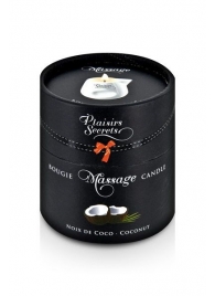 Массажная свеча с ароматом кокоса Bougie de Massage Gourmande Coco - 80 мл. - Plaisir Secret - купить с доставкой в Керчи