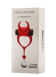 Красное эрекционное кольцо в форме дьяволенка DEVOL COCKRING - Adrien Lastic - в Керчи купить с доставкой