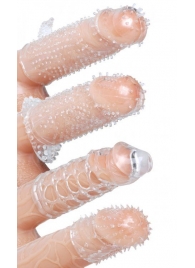 Набор из 4 насадок на член Pleasured Penis Enhancement Sleeve 4 Pack - XR Brands - в Керчи купить с доставкой