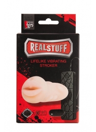 Мастурбатор-ротик с вибрацией REALSTUFF VIBRATING MASTURBATOR MOUTH - Dream Toys - в Керчи купить с доставкой