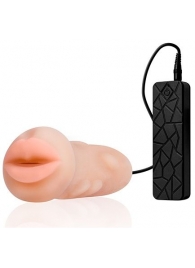 Мастурбатор-ротик с вибрацией REALSTUFF VIBRATING MASTURBATOR MOUTH - Dream Toys - в Керчи купить с доставкой