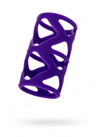 Фиолетовая насадка-сетка на пенис - 7,5 см. - A-toys - в Керчи купить с доставкой