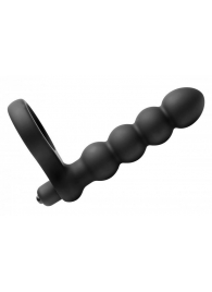 Насадка для двойного проникновения Double Fun Cock Ring with Double Penetration Vibe - XR Brands - в Керчи купить с доставкой