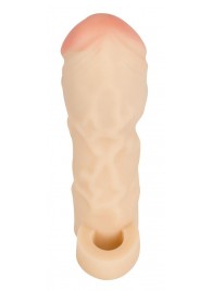 Закрытая удлиняющая насадка на пенис с подхватом мошонки T B Extension - Orion - в Керчи купить с доставкой