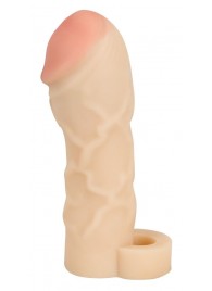 Закрытая удлиняющая насадка на пенис с подхватом мошонки T B Extension - Orion - в Керчи купить с доставкой