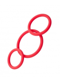 Набор из 3 красных эрекционных колец различного диаметра - ToyFa - в Керчи купить с доставкой