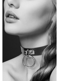 Узенький ошейник из полиуретана с кольцом - Bijoux Pour Toi - купить с доставкой в Керчи