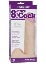 Ультрареалистичная насадка для трусиков Vac-U-Lock 8  ULTRASKYN Cock - 20,57 см. - Doc Johnson - купить с доставкой в Керчи