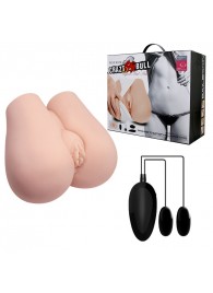 Реалистичный мастурбатор с вибрацией и двумя тоннелями - вагиной и анусом - Baile - в Керчи купить с доставкой