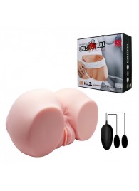 Телесный мастурбатор с двумя любовными тоннелями и вибрацией - Baile - в Керчи купить с доставкой