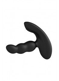 Черный силиконовый стимулятор простаты Levett Nitoc с пультом ДУ - Levett - в Керчи купить с доставкой