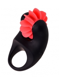 Чёрно-красное эрекционное виброкольцо Erotist - Erotist Adult Toys - в Керчи купить с доставкой