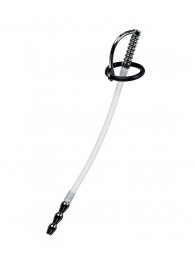 Силиконовый уретральный плаг со сменными фиксирующими кольцами Metal - ToyFa - купить с доставкой в Керчи