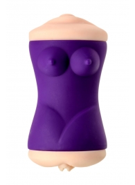 Двухсторонний мастурбатор JOS YARA в фиолетовой колбе - JOS - в Керчи купить с доставкой