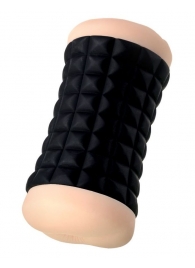 Двухсторонний мастурбатор JOS JANICE в черном цилиндре - JOS - в Керчи купить с доставкой