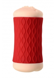 Двухсторонний мастурбатор JOS  NADIN в красном цилиндре - JOS - в Керчи купить с доставкой