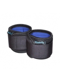 Неопреновые черно-синие наручники - Sitabella - купить с доставкой в Керчи