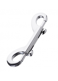 Серебристый двухсторонний карабин TOYFA Metal - ToyFa - купить с доставкой в Керчи